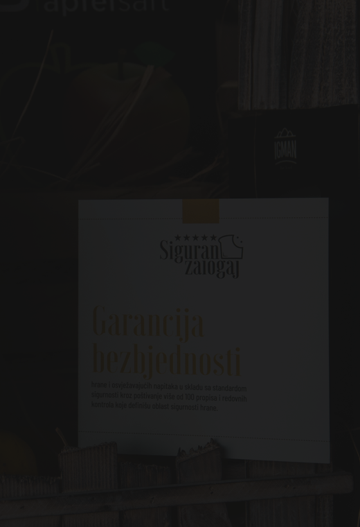 Dobijanjem pečata Sigurnog zalogaja Vaš objekat postaje simbol za sigurno poslovanje.
        